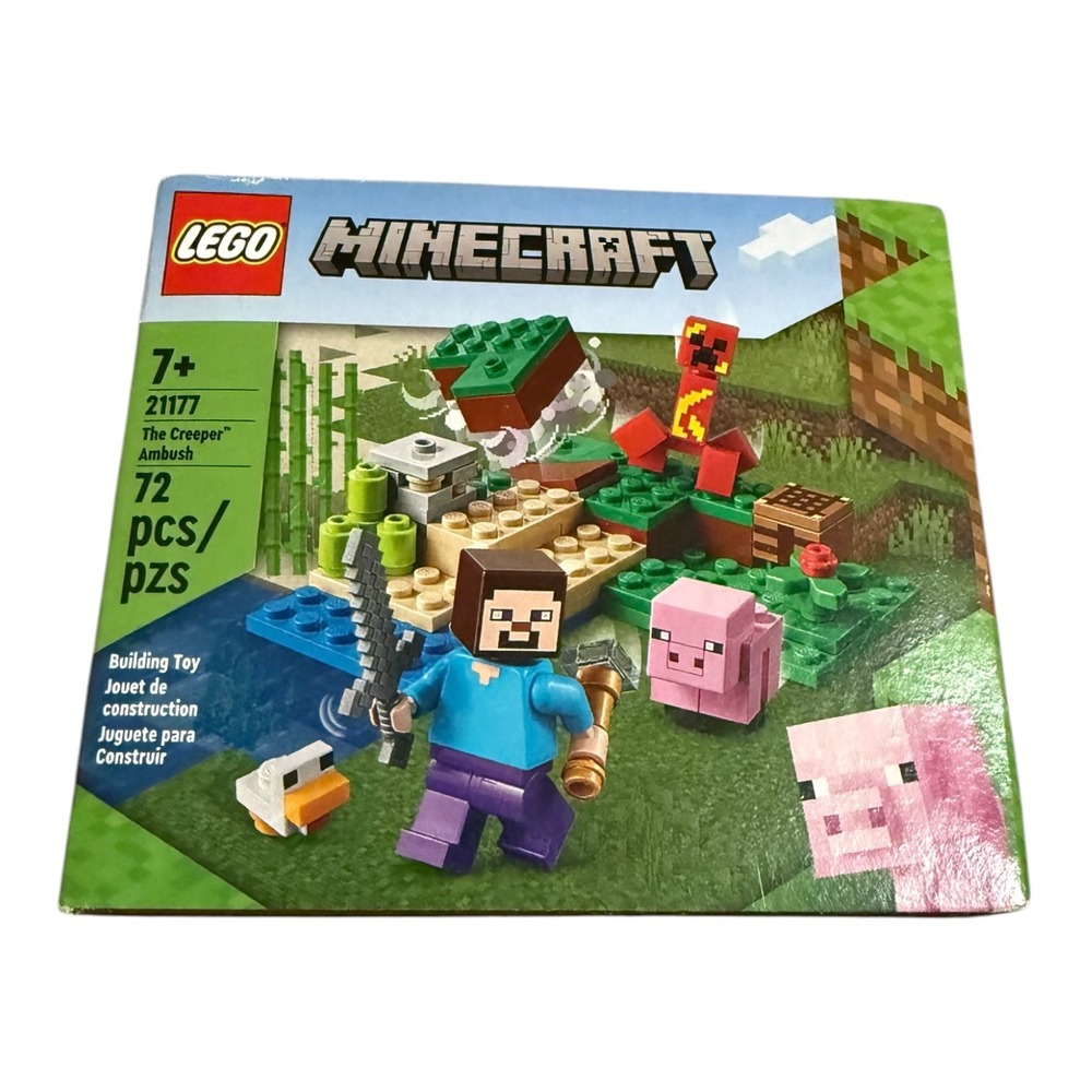 LEGO Minecraft The Creeper Ambush 21177 Building Toy Set 72 Pieces New Sealed